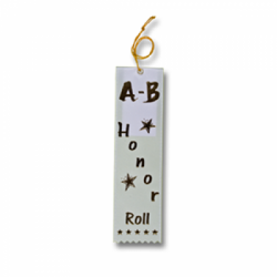 STRB11C - A-B-Honor roll Stock Carded Ribbon