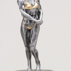 Resin Sculpture Body Building Trophy