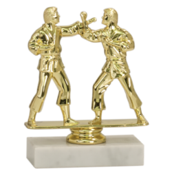 Double Martial Arts Figure Trophy