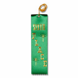 STRB11C - 6th Place Stock Carded Ribbon